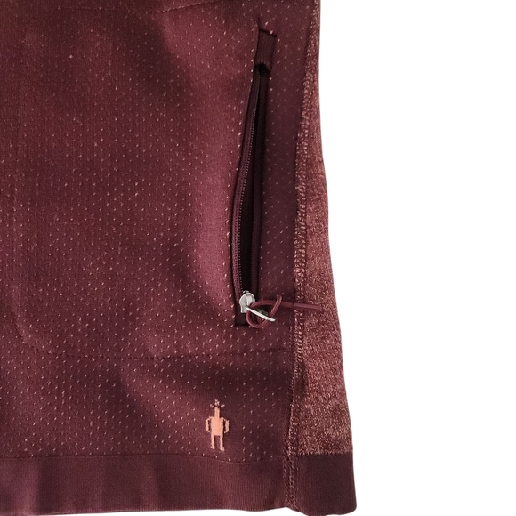 SMARTWOOL Women's Intraknit™ Merino Tech Pullover Hoodie burgundy orange XS - Picture 7 of 16